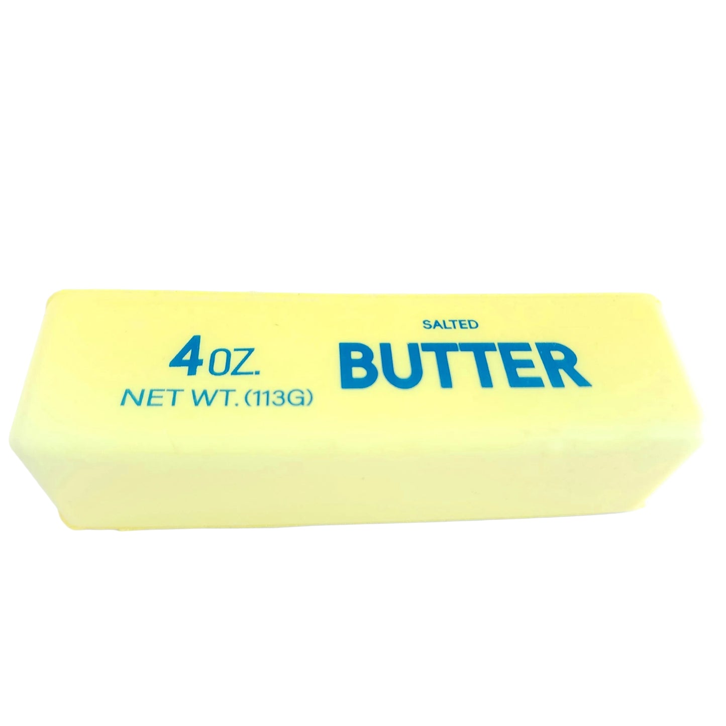 Snoovbo yellow butter squishy slow-rise toy, white background